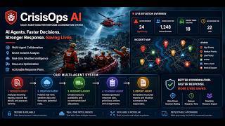 CrisisOps AI – Multi-Agent Disaster Response Coordination Platform | Google ADK + Gemini + MCP