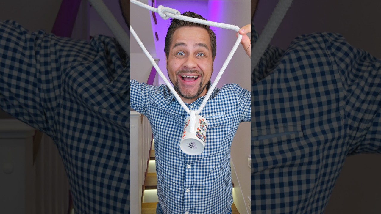 🤯 VIRAL ROPE AND CUP TRICK REVEALED!