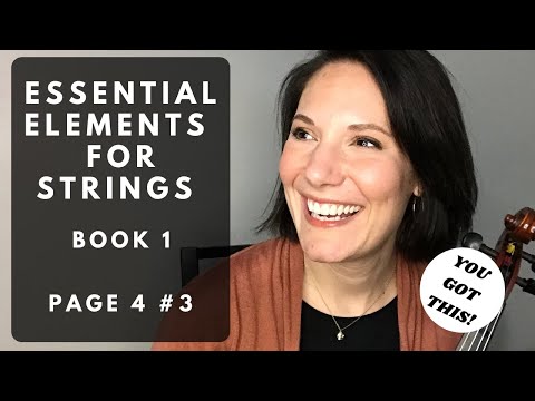 ESSENTIAL ELEMENTS FOR STRINGS, BOOK 1 - PG. 4 #3 - Let's Play "Open A"