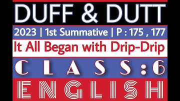 Duff and Dutt 2023 Class 6 English | Duff and Dutt 2023 Class VI English Page 175 & 177
