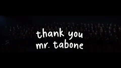 Thank You Mr. Tabone