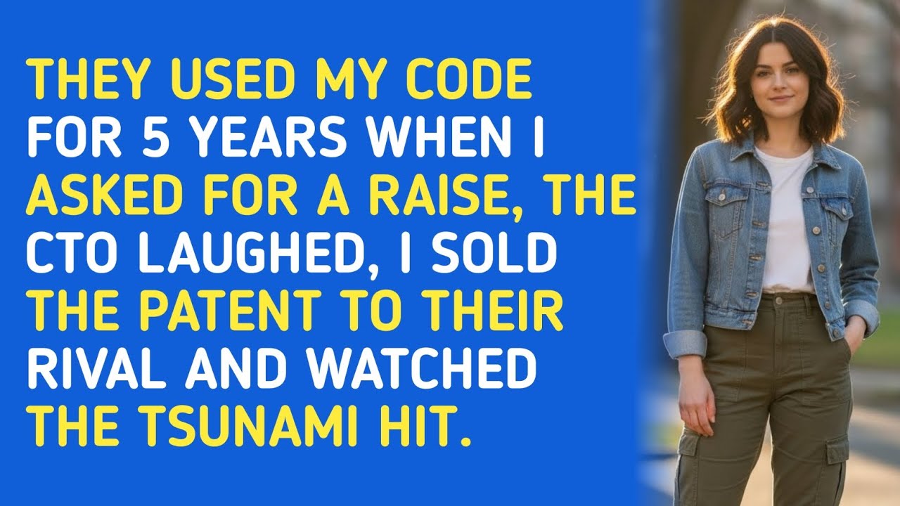 THEY USED MY CODE FOR 5 YEARS. WHEN I ASKED FOR A RAISE, THE CTO LAUGHED. I SOLD THE PATENT TO