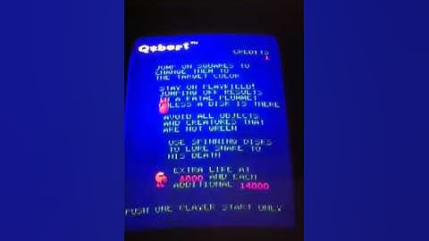 412-1 qbert attract mode