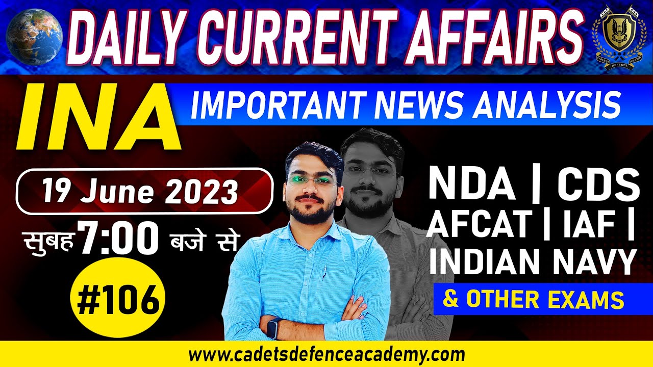 19 JUNE 2023 Current Affairs