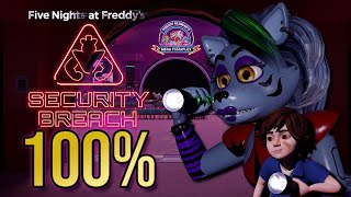 Roxanne Wolf Plays FNAF: Security Breach (100% - ALL ENDINGS) (MOVIE)