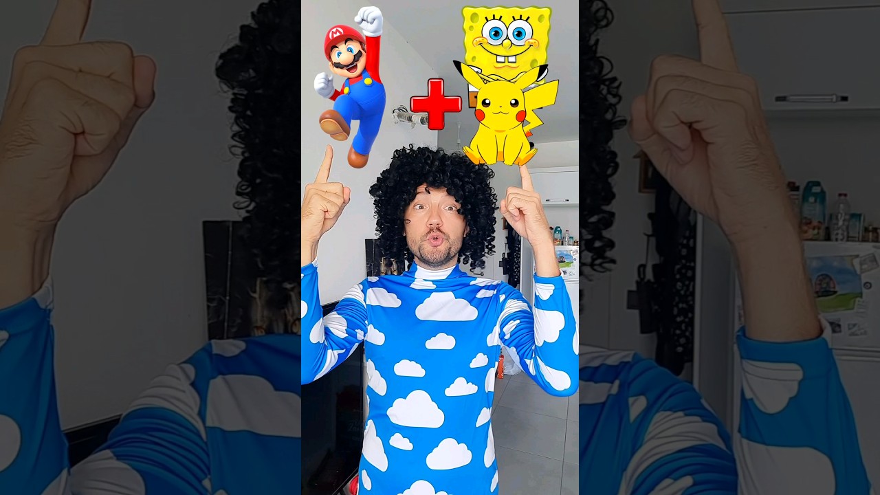 Super Mario + SpongeBob and Pikachu = Mario Animation