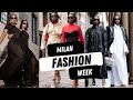Milan fashion week vlog  fashion shows presentations  shopping  the yusufs