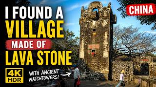 I Found a Village Made of Lava Stone in China [With Ancient Watchtowers] | 4K HDR Walk Tour