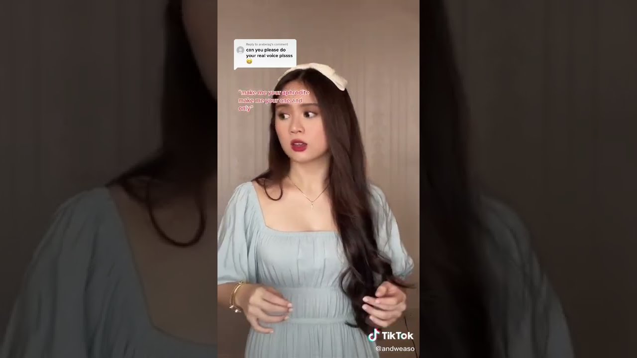 Andrea's real singing voice 😍 #andweaso #real #voice #tiktok #trend #aphrodite