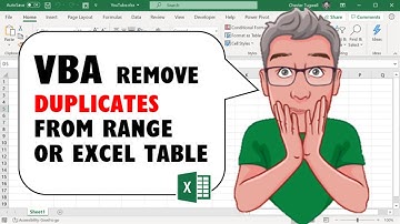 Excel VBA Code to Remove Duplicates from Range or Excel Table