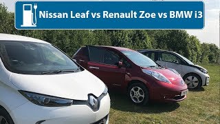 Nissan Leaf vs Renault Zoe vs BMW i3 - Which Is The Best Used Electric Car?