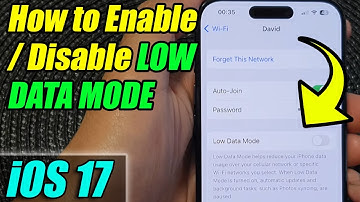 iPhone iOS 17: How to Enable/Disable LOW DATA MODE