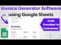 Google Sheets Invoice Generator: Using Invoice Template and Google Apps Script