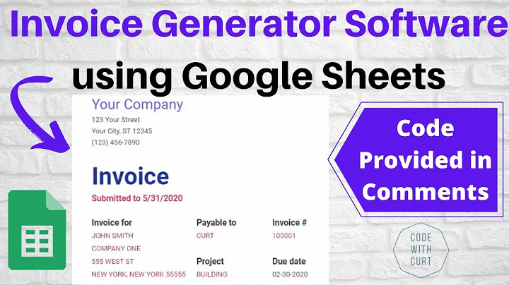 Streamline Your Invoicing Process with Google Sheets Invoice Generator