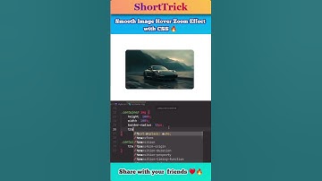 Smooth Image Hover Zoom Effect with CSS 🔥 | #css #webdesign #hover #frontend #tutorial