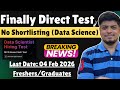 🔥Direct Test | No Shortlsting | Data Science Hiring Test | Open to All | iqigai AI Fellowship