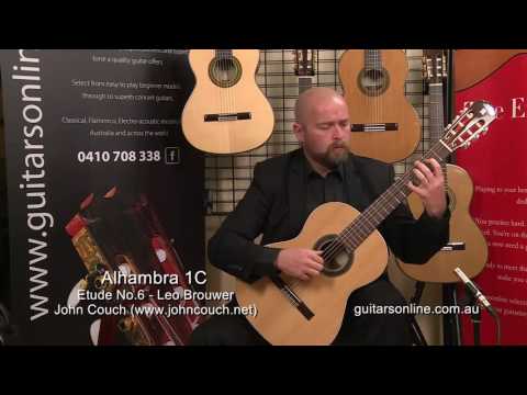 Alhambra Guitar, Model 1C- Etude No 6- Performed by John Couch