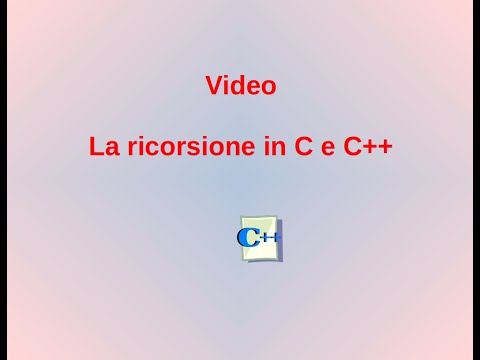 La ricorsione in C/C++ teoria ed esempi