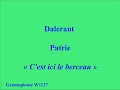 Dalerant   patrie   cest ici le berceau   gramophone w1127