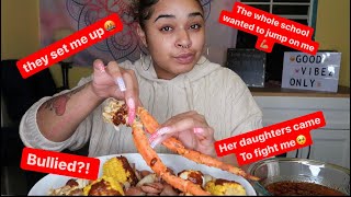 BEAUTY SCHOOL HORROR STORY‼️ |SEAFOOD BOIL MUKBANG |storytime|