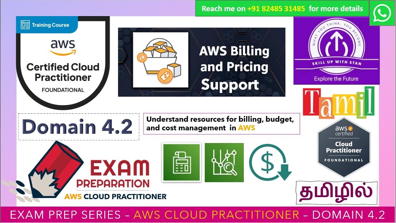 EXAM PREP - AWS CLOUD PRACTITIONER in TAMIL - DOMAIN 4.2 - BILLING ...
