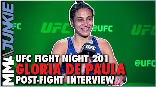 Gloria de Paula reflects on much-needed first UFC win | #UFCVegas48 post-fight