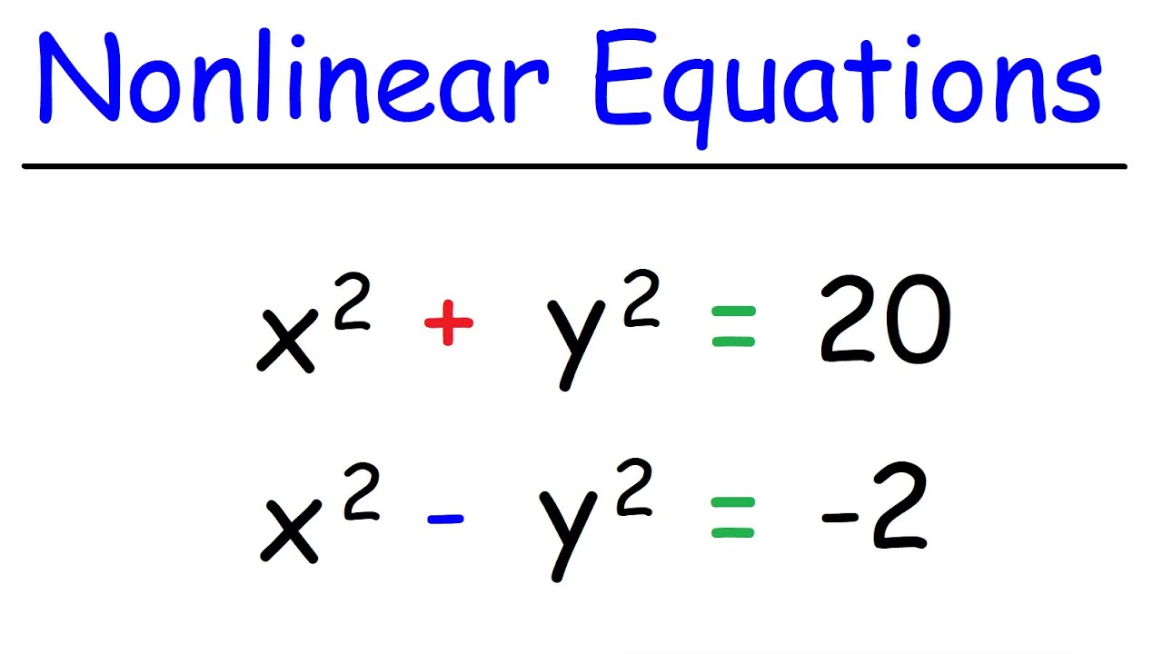 non linear problem solving