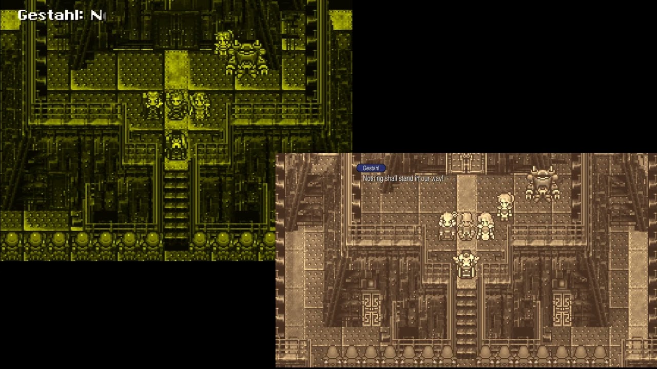 Final Fantasy VI Pixel Remaster Comparison - Censored Empire Salute