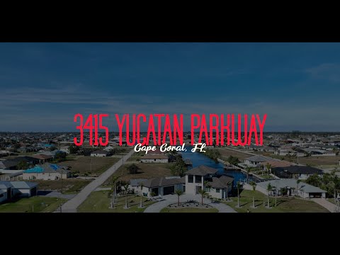 3415 Yucatan Pkwy, Cape Coral, FL home video tour