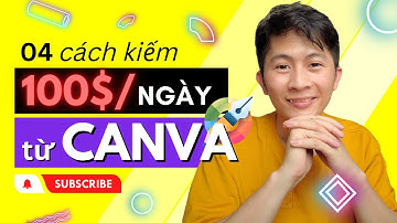 04 cách KIẾM TIỀN từ CANVA kiếm 100$ / 1 ngày