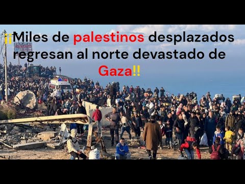 Miles de palestinos desplazados regresan al norte devastado de Gaza ...
