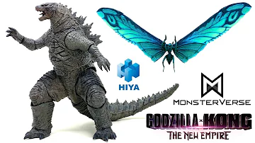 WOW! Hiya Toys Godzilla X Kong PRE EVOLVED GODZILLA & King Of The Monsters MOTHRA Emerald Ver Review