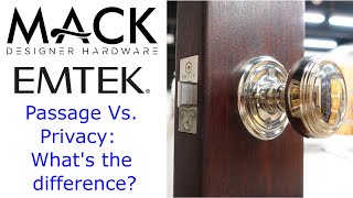 Hardware Hideout - Emtek Interior Lock Types and Options