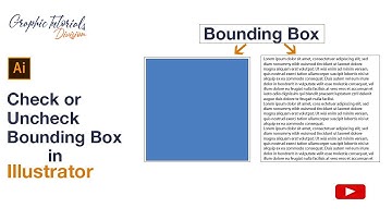 Show or Hide Bounding Box in Adobe Illustrator