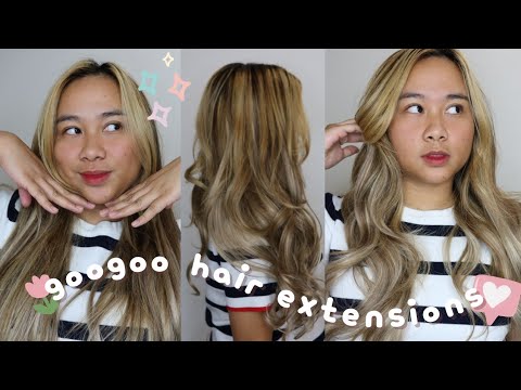 GOO GOO Seamless Clip-In Hair Extensions | review, try on & easy styling tips