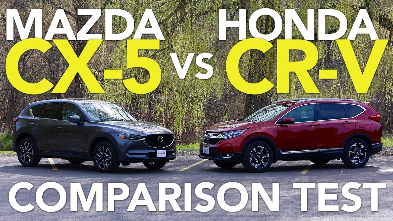 17 Mazda Cx 5 Vs 17 Honda Cr V Comparison Test Autoguide Com