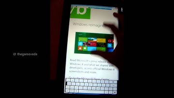 Windows 8 used in portrait mode on the Joojoo tablet