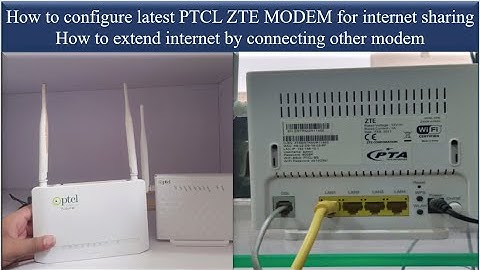 How to configure latest ptcl ZTE & D link modem for internet sharing | how to connect ptcl modems