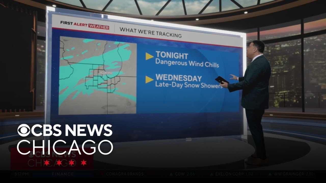 Dangerous wind chills in Chicago again Tuesday night, snow Wednesday ...