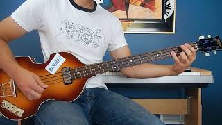 Video thumbnail of "The Beatles - Something - Bass Cover - Hofner"