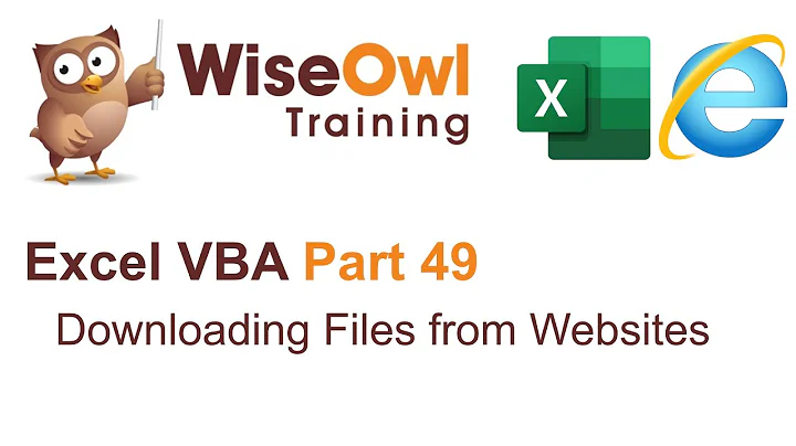 Excel VBA Introduction Part 49 - Downloading Files from Websites