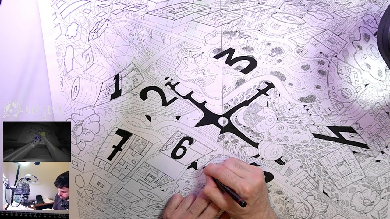 Drawing While Controlling Music With My Hands (No Talking) - YouTube