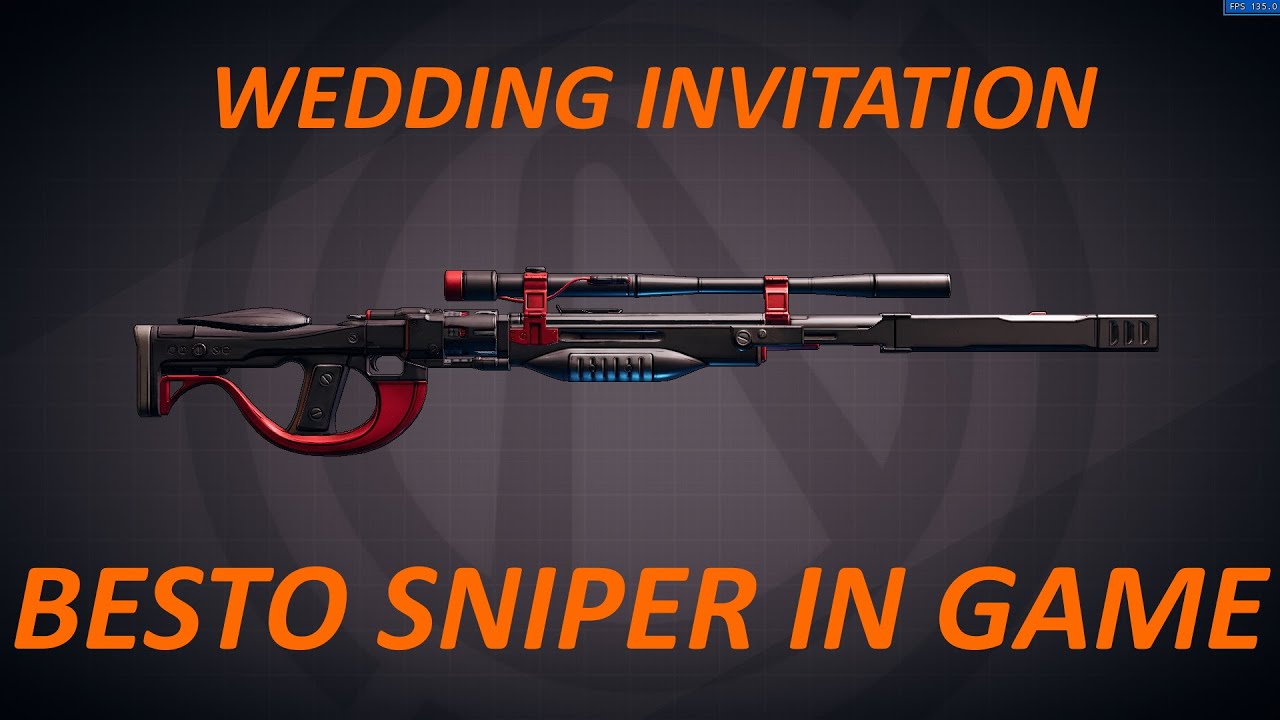 Borderlands 3 Wedding invitation EL MEJOR SNIPER DEL