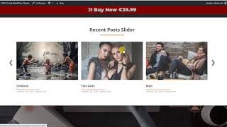 Seos Social WordPress Theme - Recent Post Slider