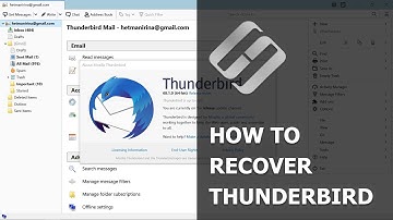 ⚕️How to Recover Emails📧, Contacts and Profiles in Mozilla Thunderbird (2021)