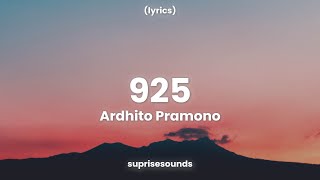 Ardhito Pramono - 925 (Lyrics)