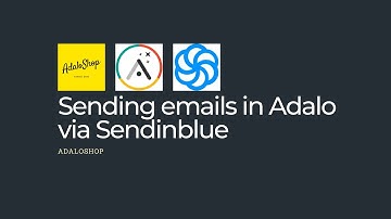 Sending emails in Adalo via Sendinblue