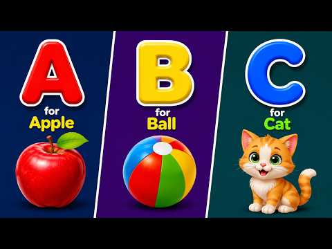 Phonics Song with TWO Words - A For Apple - ABC Alphabet Songs with Sounds for Children