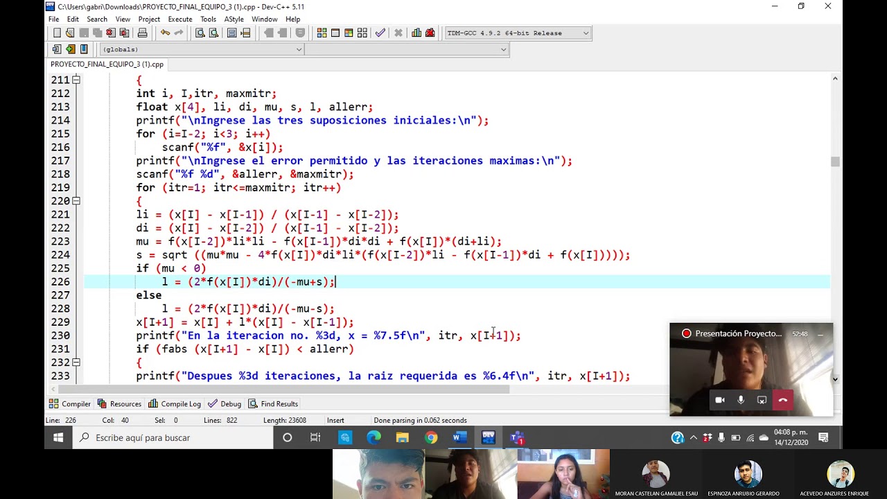 Menú Métodos Numéricos C++ - YouTube