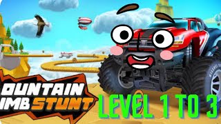 Mountain Climb Stunts: - hill climbing racing level 1 to 3 jeep offroad drive #1 Part_1 screenshot 1